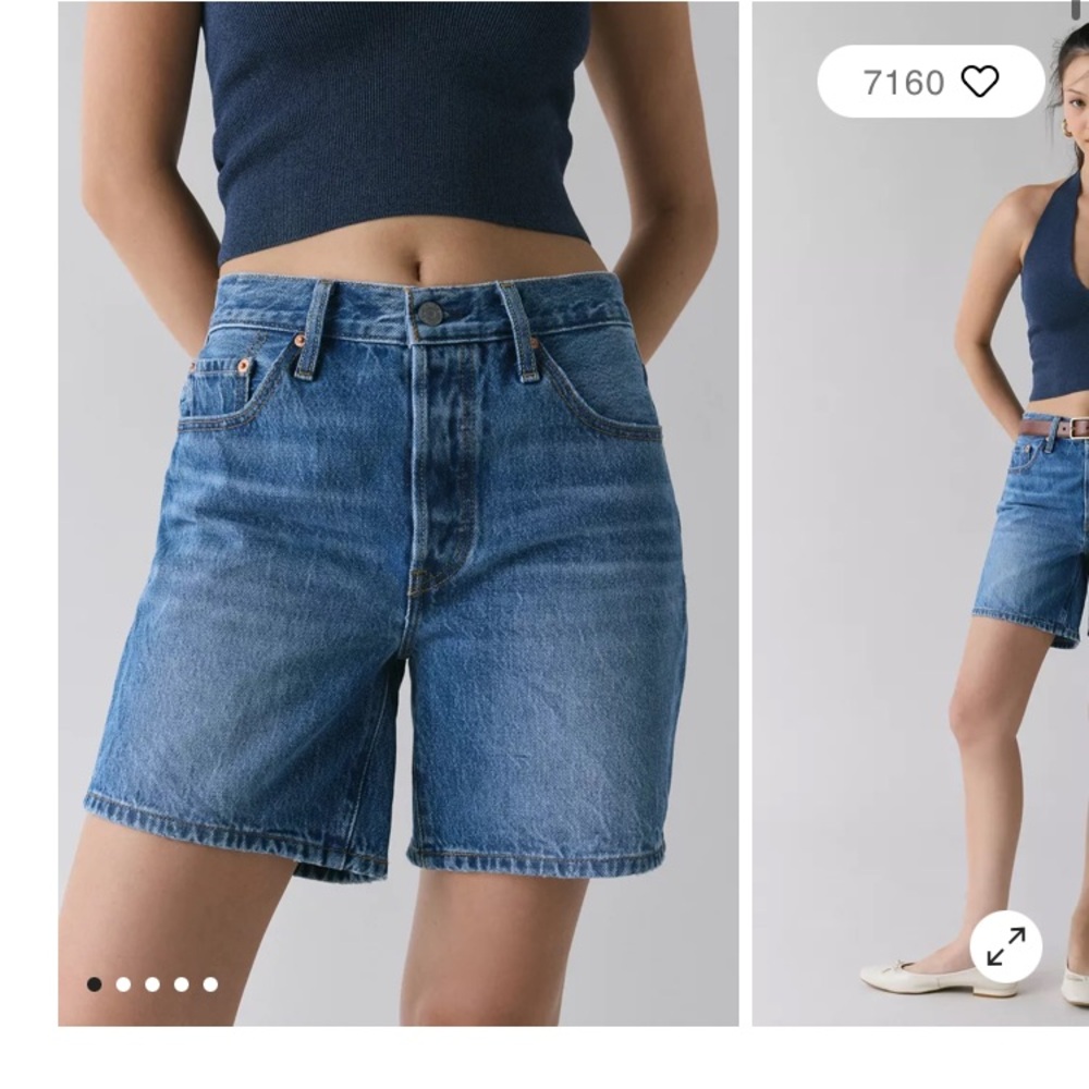 Levi's® 501 Mid-Thigh Cutoff Denim Short